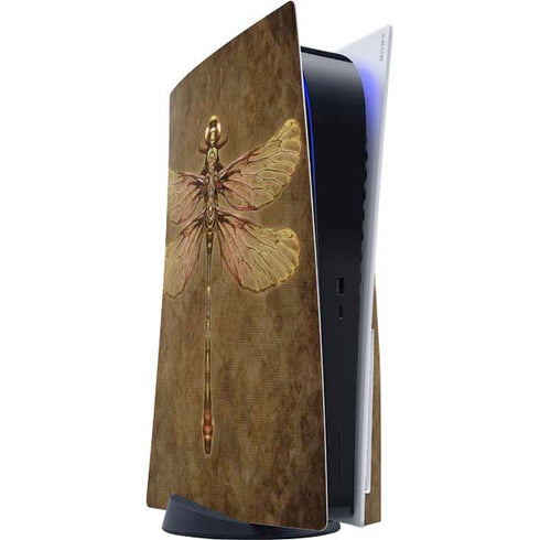 Steampunk & Gear Dragonfly by Brigid Ashwood PlayStation PS5 Skins